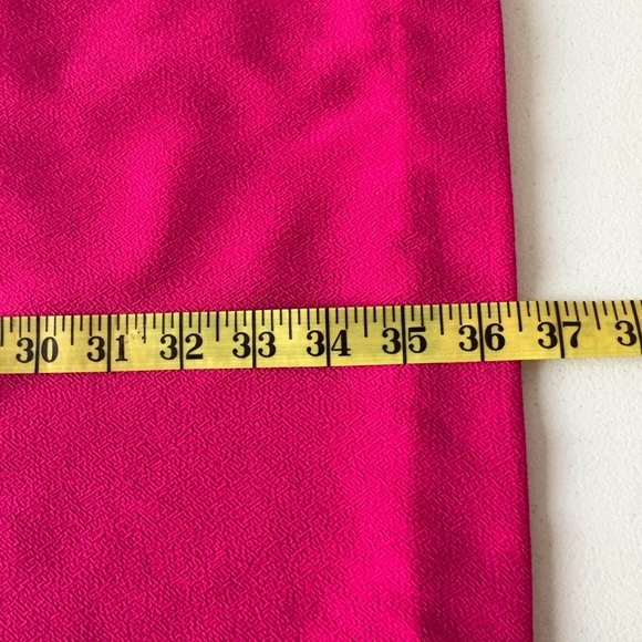 Trina Turk Hot Pink Halter Bow Lined Size 8 Dress Cocktail Wedding Date Night - Picture 11 of 11